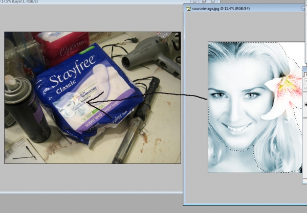 Creation of My sister is a slob: Step 2
